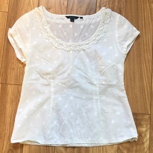Boden White 100% cotton blouse
